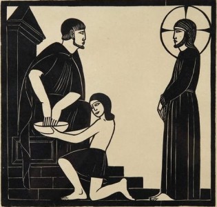 Eric Gill Jesus and Pilate